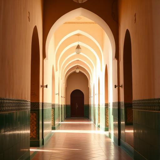 ممر أقواس مغربي مضاء